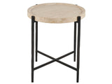 New Modern - Theron Round End Table - Beige
