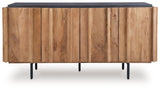 Quintavious - Accent Cabinet - Brown / Charcoal