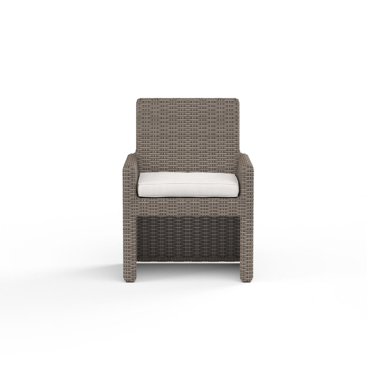 Coronado - Dining Chair, With Self Welt - Canvas Flax / Dark Brown