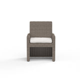Coronado - Dining Chair, With Self Welt - Canvas Flax / Dark Brown