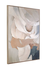 Soft Contours II Framed Canvas - Green