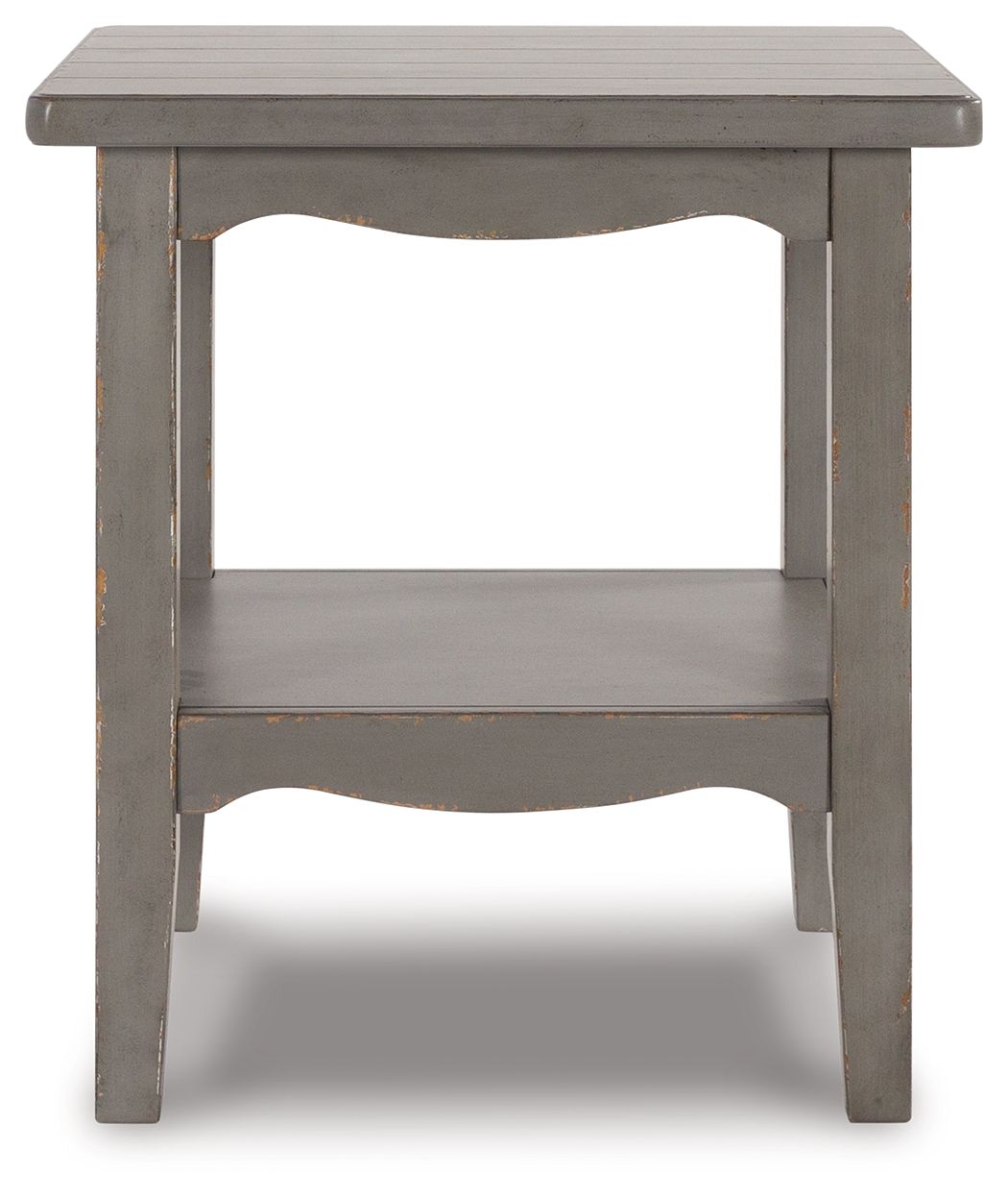 Charina - Antique Gray - Square End Table
