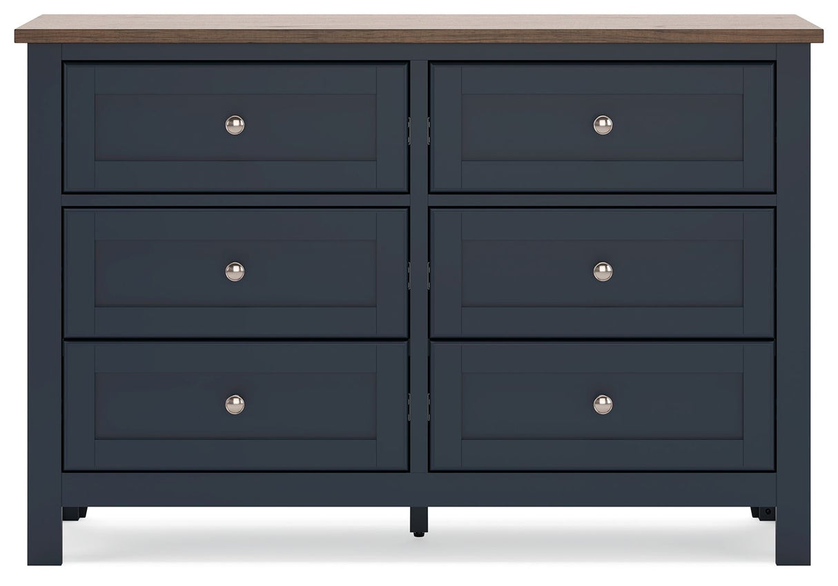 Landocken - Dresser - Brown / Blue