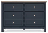 Landocken - Dresser - Brown / Blue