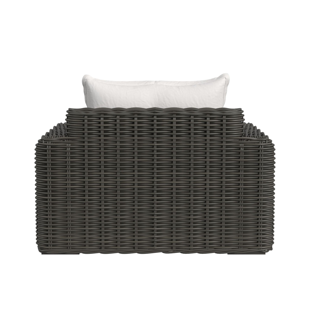 Cabo - Oversized Club Chair - Dark Gray / White