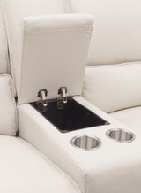 MS - Miles Zero Gravity Console Loveseat With Power Recline & Power Headrest