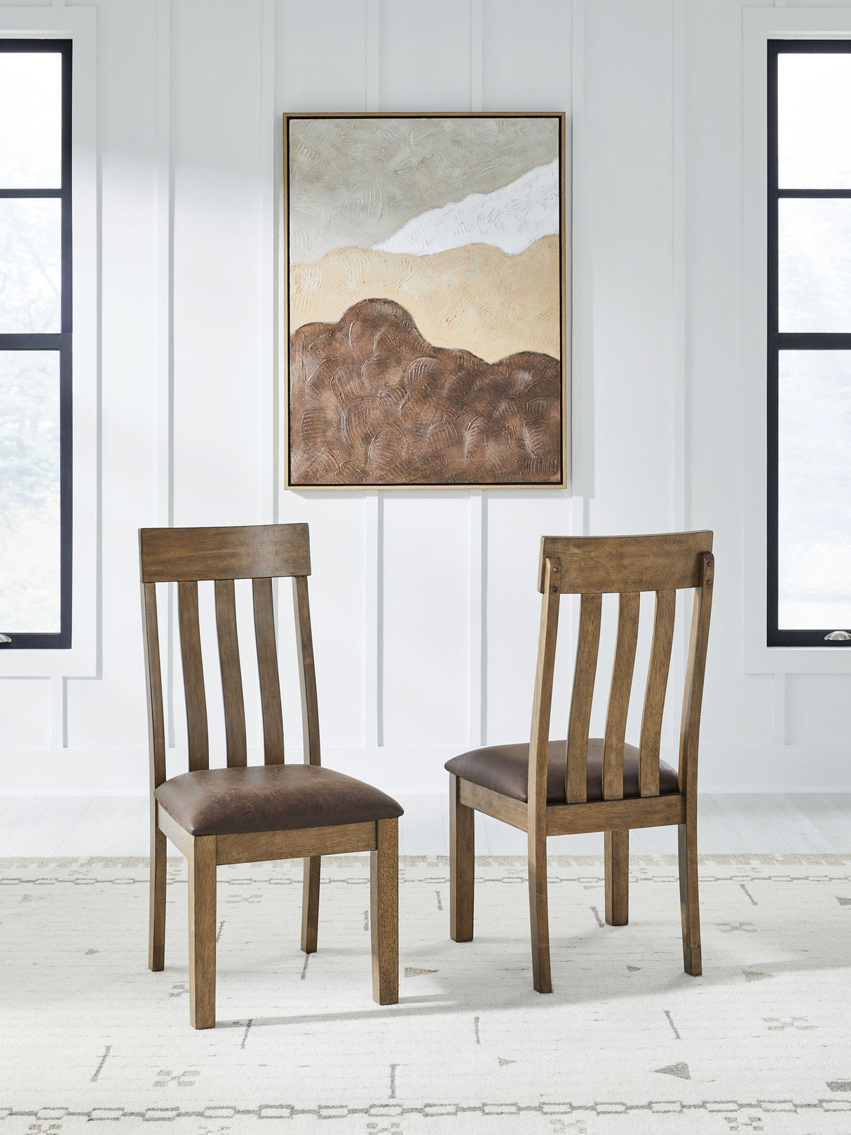 Urbinforte - Dining Upholstered Side Chair (Set of 2) - Light Brown