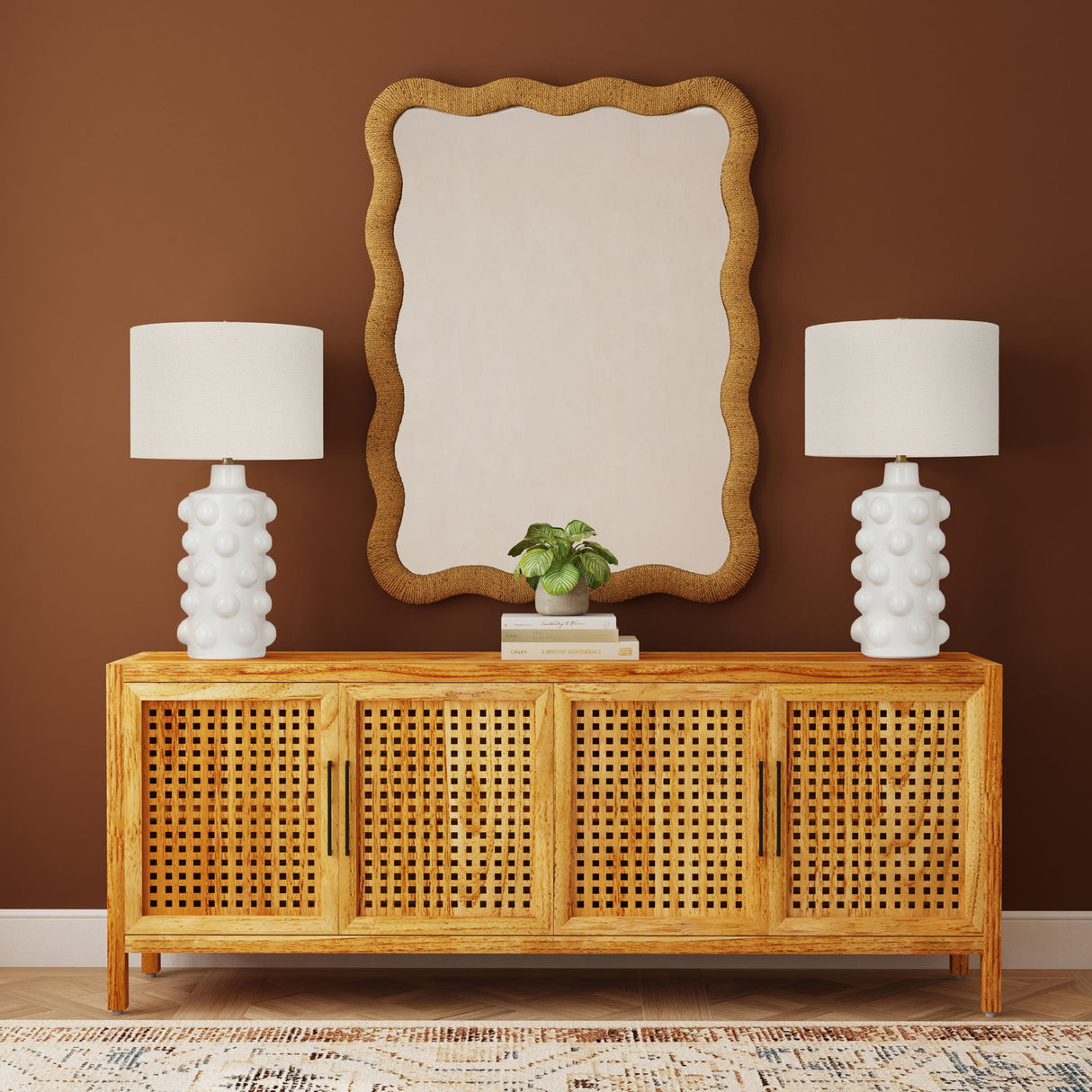 Burnette - Wall Mirror - Rope