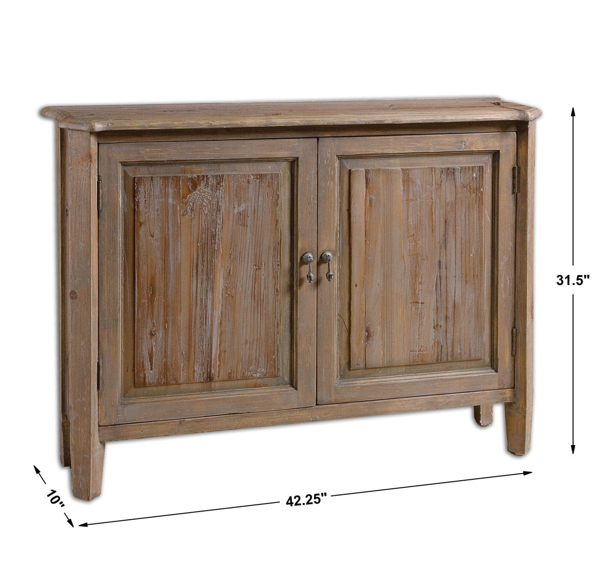 Altair - Reclaimed Wood Console Cabinet - Brown, Dark