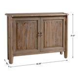 Altair - Reclaimed Wood Console Cabinet - Brown, Dark