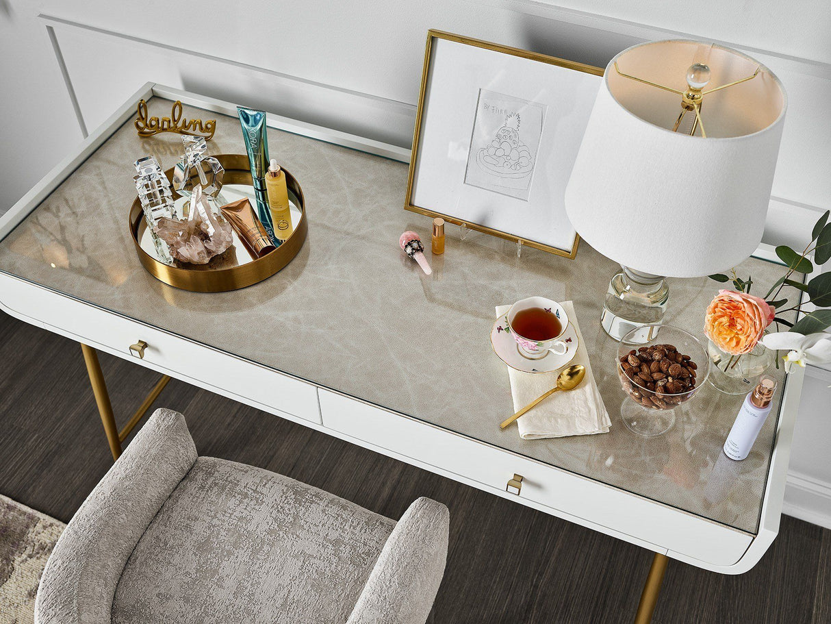 Love. Joy. Bliss.-Miranda Kerr Home - Allure Vanity Desk - White