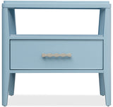 Commerce And Market - Sola One-Drawer Nightstand - Blue
