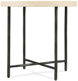 Driftwood - Round Side Table - Beige / Gray