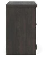 Shaehartin - Two Drawer Night Stand - Dark Brown