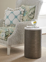 Ocean Breeze - Turnberry Round Chairside Table - Dark Brown