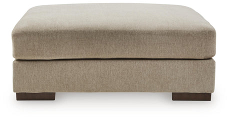 Linenhause - Oversized Accent Ottoman - Dune