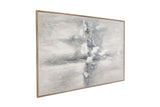 Quiet Reflection Framed Canvas - Silver