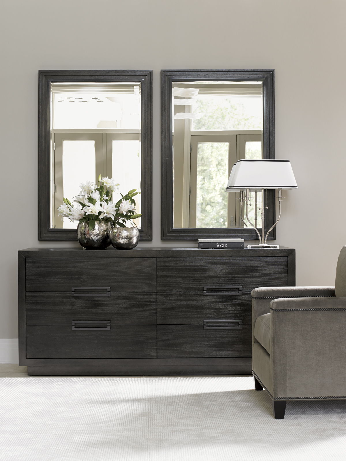 Carrera - Volante Landscape Mirror - Dark Gray