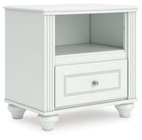 Kozlani - One Drawer Night Stand - White