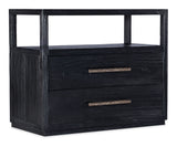 Linville Falls - Shou Sugi Ban 2-Drawer Nightstand - Black