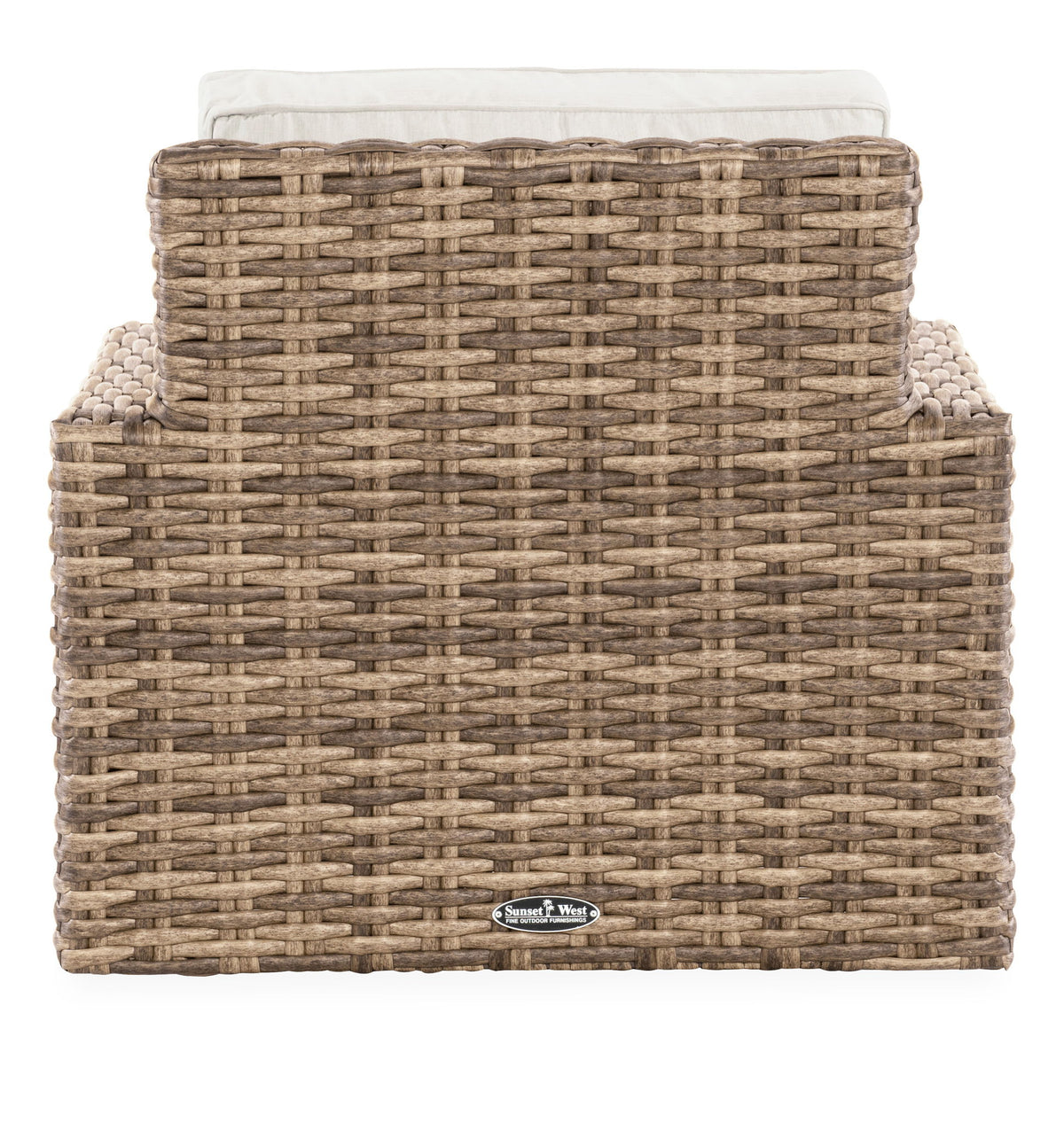 Havana - Swivel Club Glider With Self Welt - Canvas Flax