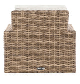 Havana - Swivel Club Glider With Self Welt - Canvas Flax