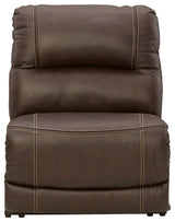 Dunleith - 9-Piece Power Reclining Sectional - Chocolate