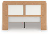 Kendanport - 4 Pc. - King Platform Bed, Dresser, Mirror And Nightstand - Brown / White