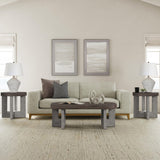 Zole I Framed Canvas - Gray