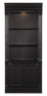 Telluride - Bunching Bookcase (With Doors) - Black