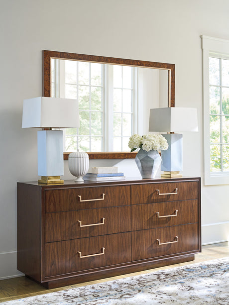 Rendezvous - Barnett Rectangular Mirror - Dark Brown