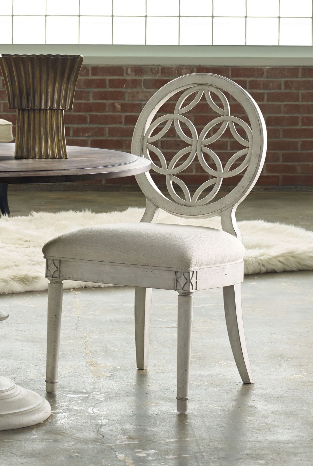 Melange - Brynlee Side Chair - White