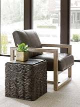 Shadow Play - Talk Of The Town Cube End Table - Dark Gray