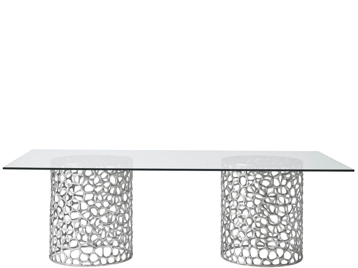 Oasis - Coral Rectangle Dining Table - Pearl Silver