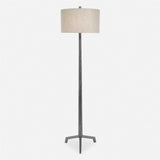 Ivor - Cast Iron Floor Lamp - Gray, Dark