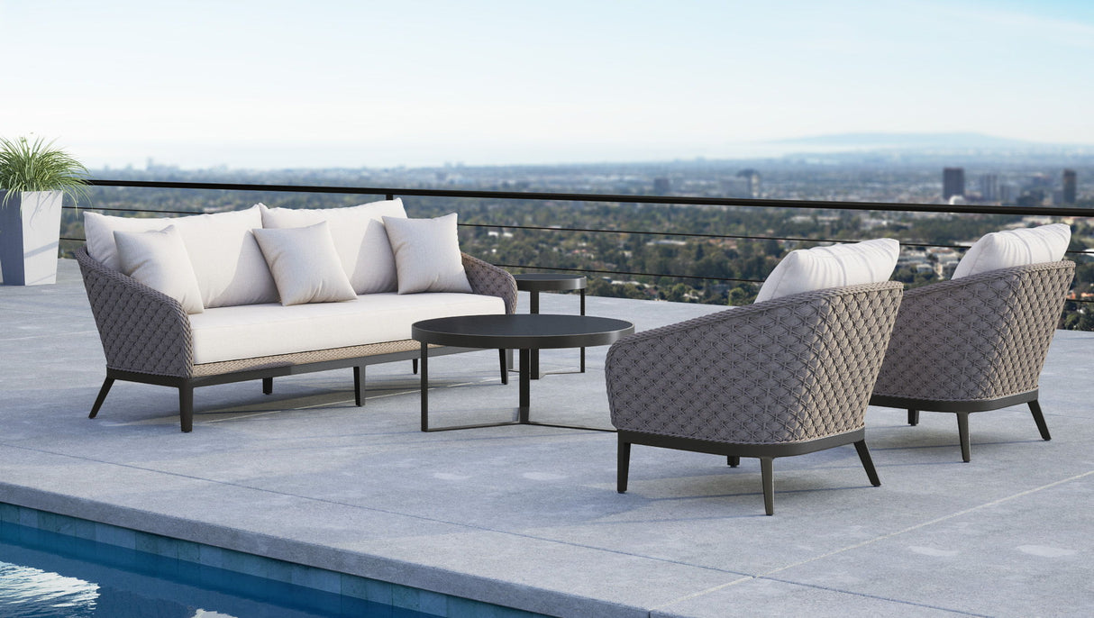 Marbella - Club Chair, With Self Welt - Echo Ash / Gray