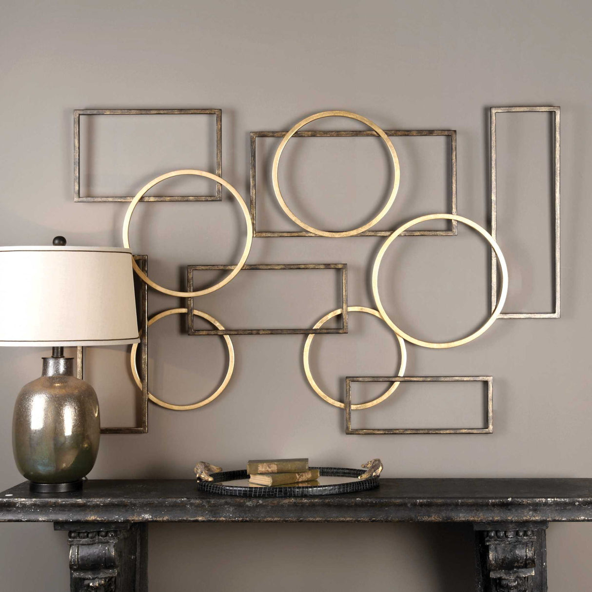 Elias - Wall Art - Bronze And Gold