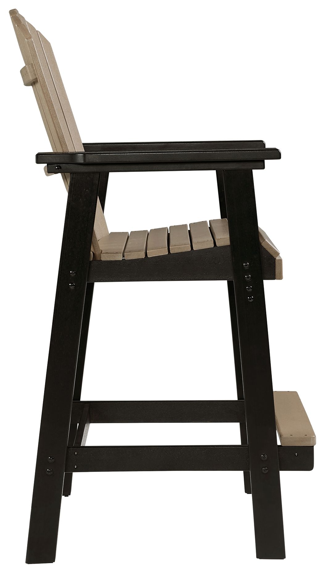 Boca Trail - Black / Driftwood - Tall Barstool (Set of 2)
