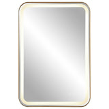 Crofton - Vanity Mirror - Gold & Pearl Silver