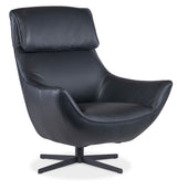 Hughes - Swivel Chair - Black