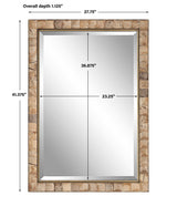 Cocos - Coconut Shell Mirror - Light Brown