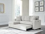 Wohlen - 2-Piece Sectional With Pop Up Sleeper And LAF Corner Chaise - Alloy