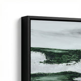 Emerald Horizon Framed Canvas - Green