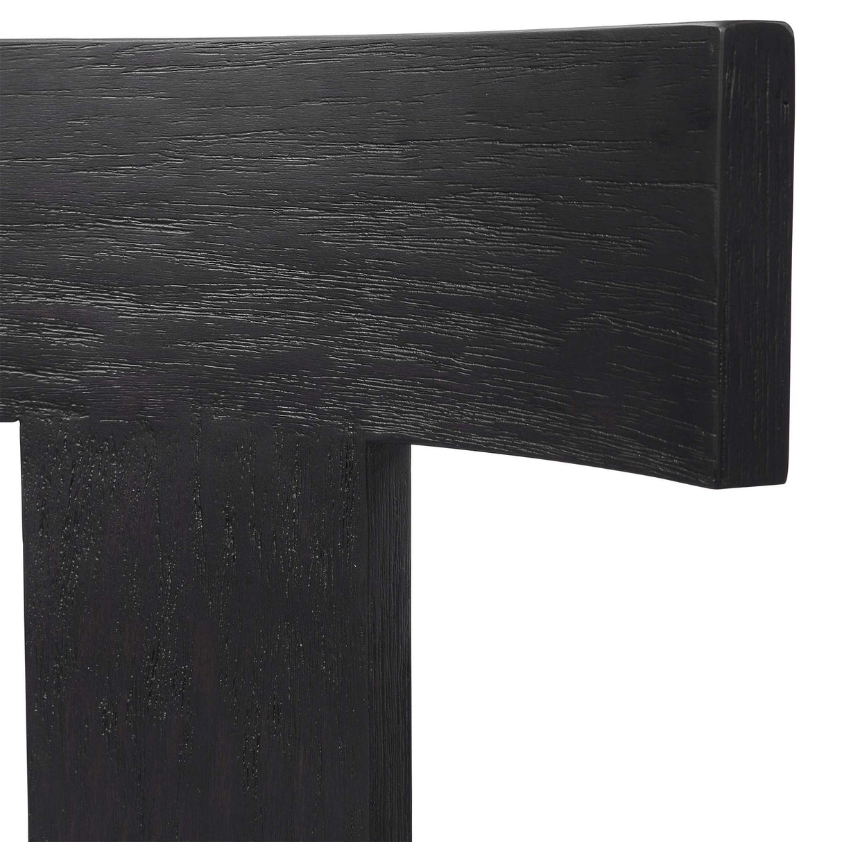 Idris - Armless Chair - White & Black