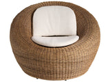 Sea - Pod Swivel Chair - Light Brown / Beige