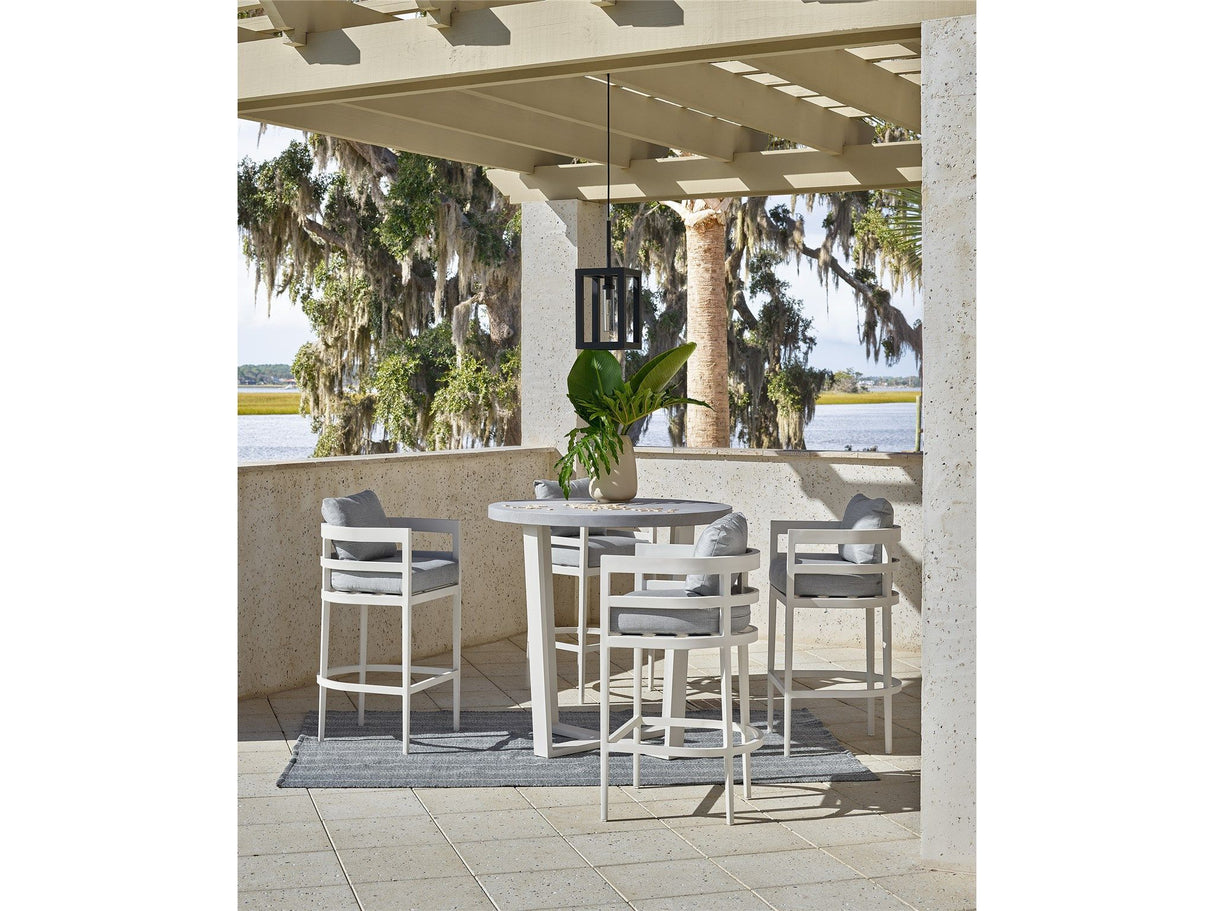 Coastal Living Outdoor - South Beach Bar Chair - Pearl Silver