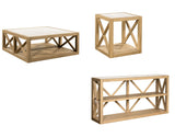 Holden - Square End Table - Rustic Blonde