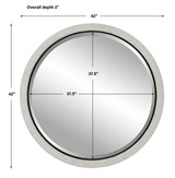 Granada - Round Mirror - White