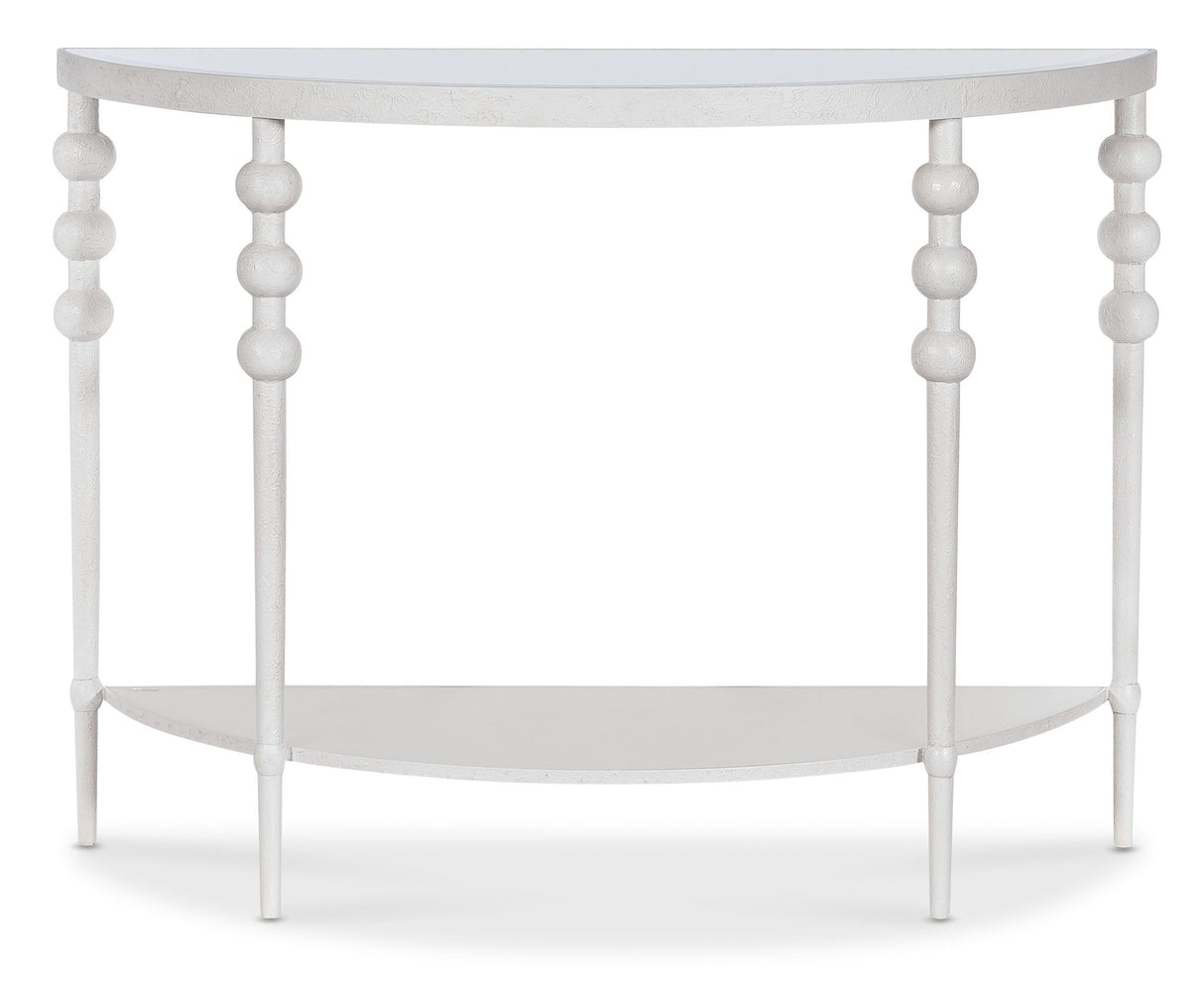 Melange - On The Bright Side Demilune Console - White