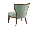Lexington Upholstery - Gigi Chair - Light Blue / Dark Brown